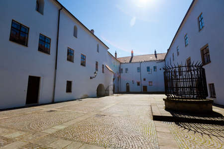 Beautiful peaceful city in Czech republic - colorful Novy Jicinの写真素材