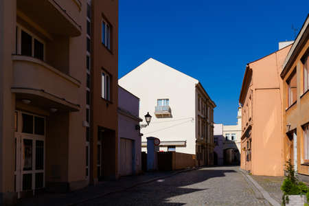 Beautiful peaceful city in Czech republic - colorful Novy Jicinのeditorial素材