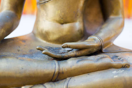 Beautiful buddhist Wat Phra That Doi Suthep temple in Chiang Mai in northern Thailand. Buddha sculptures and architecture in south east Asia during sunrise.の写真素材