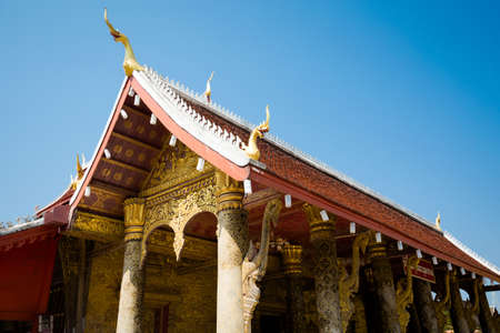 Amazing Suwannaphumaham national museum in touristic Luang Prabang in Laos. History and religius...