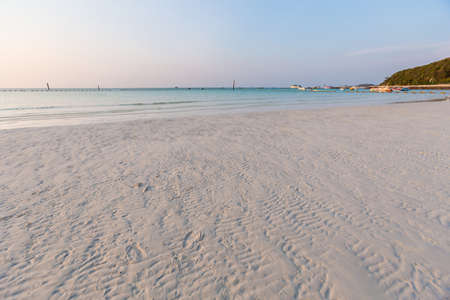 Summer landscape on tropical koh Larn island  in Thailand. Landscape with sea taken from Tawaen beach.の写真素材