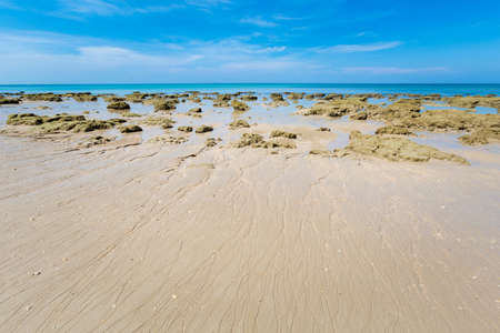 Summer seascape on tropical koh Lanta  island in Thailand. Landscape taken on Klong Khong beach with...