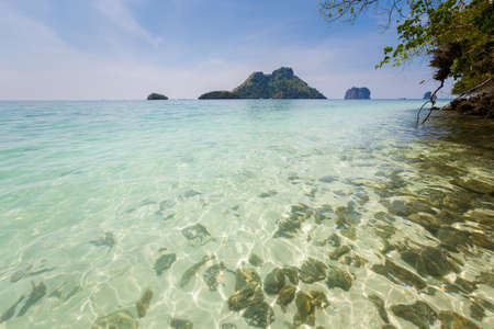 Tropical paradise koh Poda island in Thailand. Landscape taken in national park in south east Asia.の写真素材