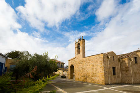 Beautiful old architecture full of street art in cypriot Nicosia. Cityscape taken on Cyprus island.の写真素材