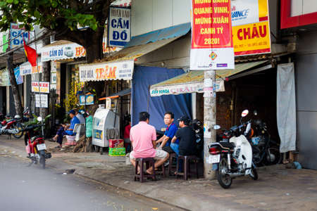 Can Tho, Vietnam - February 2020 : Colorful morning market.
Local fresh food market.のeditorial素材