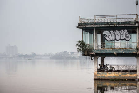 Hanoi, Vietnam - March 2020 :Beautiful landmark of Vietnam capital city, Hanoi.のeditorial素材