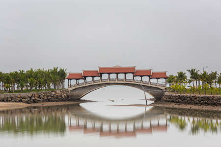 Beautiful landscape of Tuan Chau island, Ha Long, Vietnam. Seaside scenery photo taken in south east Asia.の写真素材