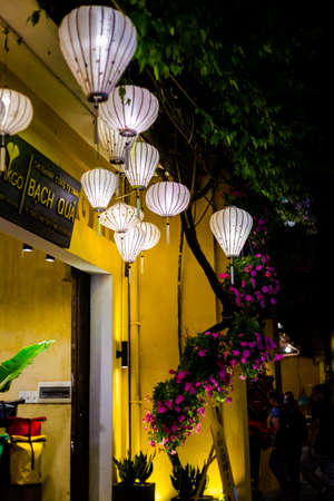 Hoi An, Vietnam - February 2020: Beautiful landmark of Vietnam world heritage city Hoianのeditorial素材