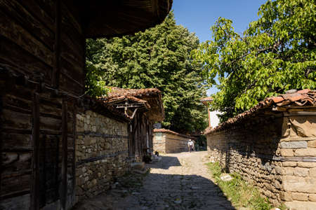 Sozopol, Bulgaria - July 2021: Beautiful bulgarian landmark. Summer in Sozopol, landscape with blue skyのeditorial素材