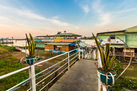 Chau Doc, Vietnam - January 2020: Beautiful landmark of Vietnam little cityのeditorial素材