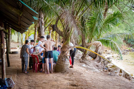Phu Quoc, Vietnam - January 2020: Beautiful landmark of Vietnamのeditorial素材