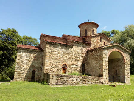 An ancient Christian temple in the Russian Caucasus. Arkhyz.の写真素材