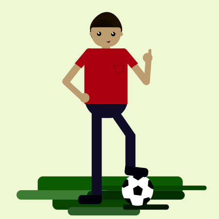 Vector illustration happy man.のイラスト素材