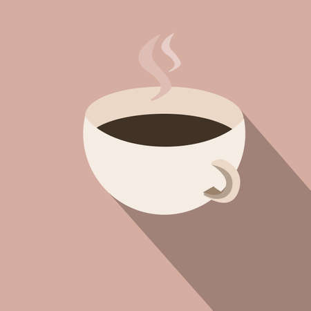 vector illustration a cup of coffee.のイラスト素材