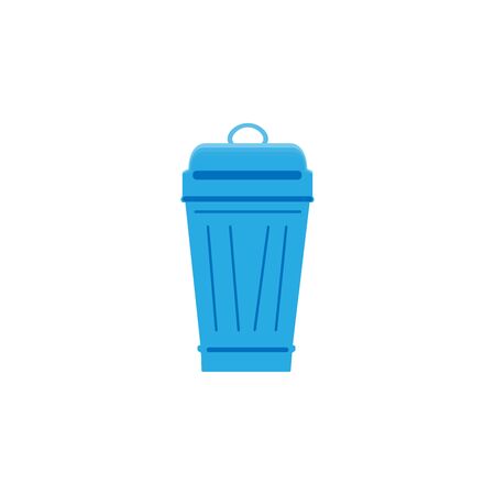 Trash basket flat the bins for paperのイラスト素材