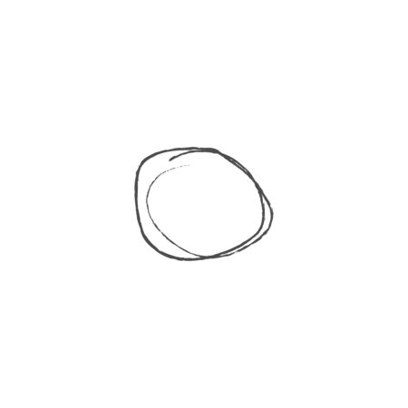 Sketche of the circle line for message Vector circular doodle round circles for message note design element.のイラスト素材
