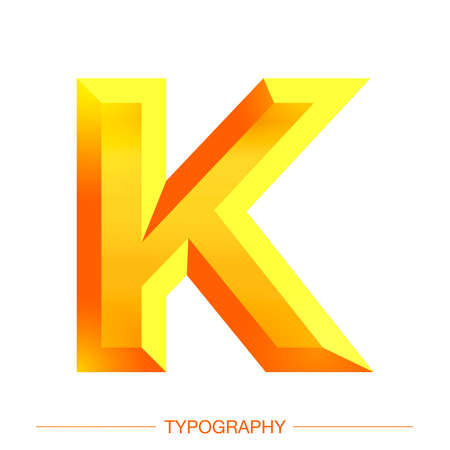 Vector 3D Sunshine letter bold style modern typography for decoration, logo, poster, t shirt, book, card, sale banner, printing on fabric, industrialのイラスト素材