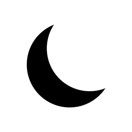 Moon silhouette vector illustrationのイラスト素材