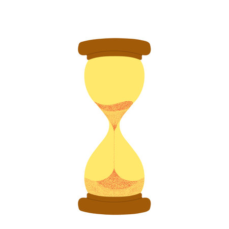 Illustration hourglass. Business hourglass vector illustration. Time plan sign
