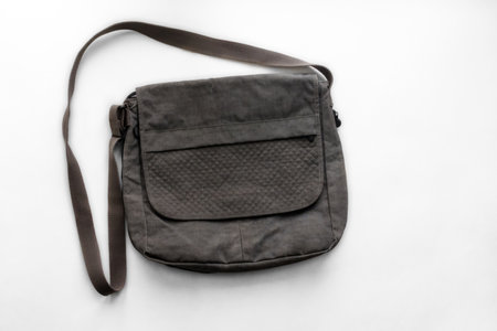 Cross body bag .Background shopping fashionの写真素材