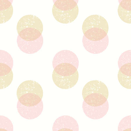 Dot pattern background. Vector retro dot seamless repeat design of textured spots. Cute colourful geometric resource element.のイラスト素材