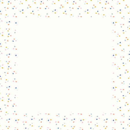 Abstract border frame design background, trendy geometric triangle border. Vector template illustration.のイラスト素材