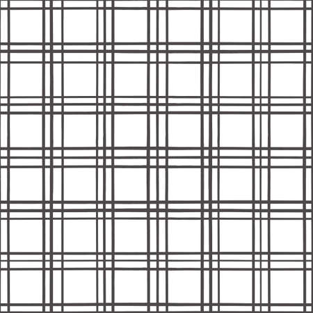 Check pattern background. Textured vector seamless repeat, geometric plaid checked design element in black and white.のイラスト素材