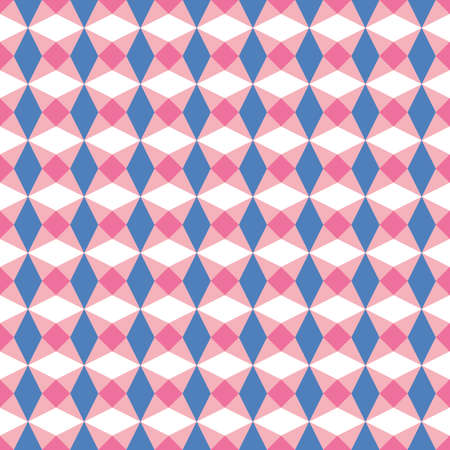 Abstract geometric background pattern. Fun vector seamless repeat of diamond and triangle shapes.のイラスト素材