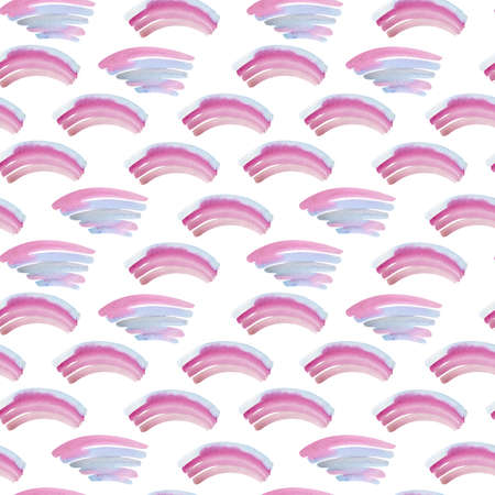 Watercolor creative rainbow background. Seamless cute pattern with hand-drawn brush strokes.の写真素材