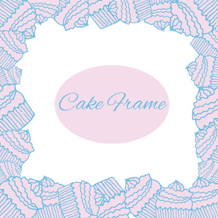 cake frameのイラスト素材