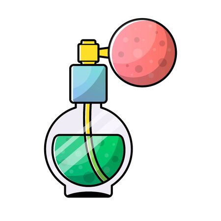 Vector isolated object on white background in linear style.のイラスト素材