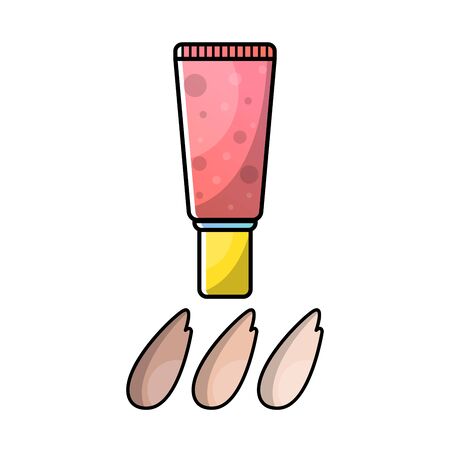 Vector isolated object on white background in linear style.のイラスト素材