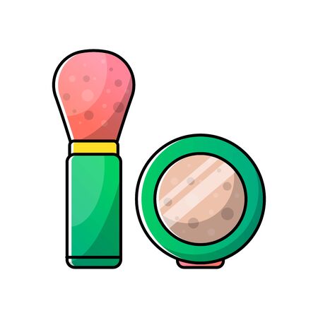Vector isolated object on white background in linear style.のイラスト素材