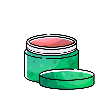 Vector isolated object on white background in linear style.のイラスト素材