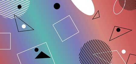 Vector abstract background with geometric shapes.のイラスト素材