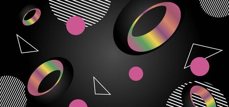 Vector abstract background with geometric shapes.