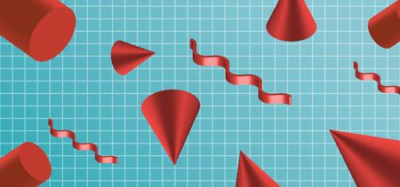 Vector abstract background with geometric shapes.