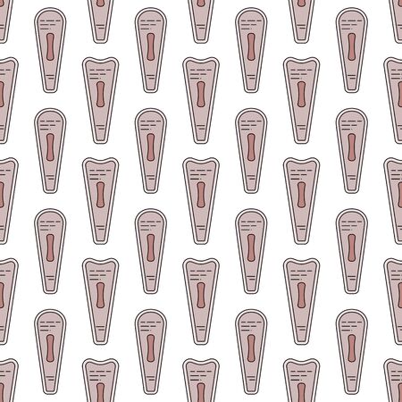 Vector seamless flat pattern of feminine hygiene items for menstruation.のイラスト素材