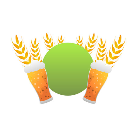 Drink beer vector cartoon isolated illustration on the white background.のイラスト素材