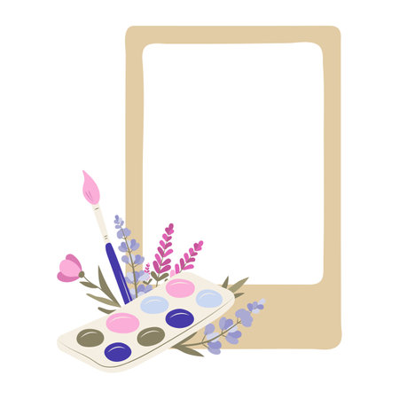 Drawing vector illustrations frame on the white background.のイラスト素材