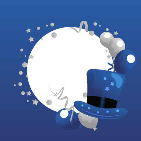 Happy Fathers day, vector cartoon square frame.のイラスト素材