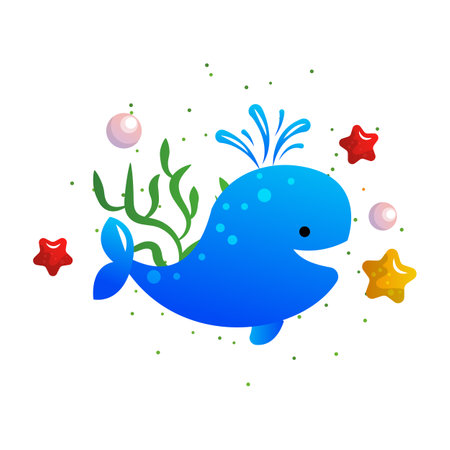 World ocean day vector cartoon illustration.のイラスト素材