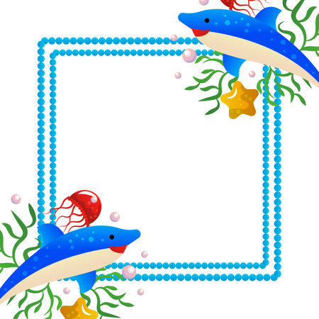 World ocean day vector cartoon illustration.のイラスト素材
