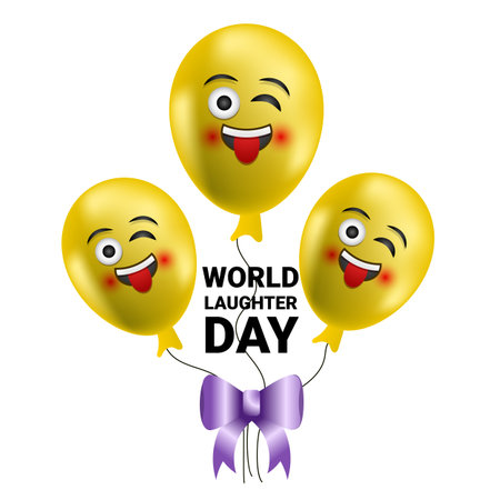 world laughter day vector illustration.のイラスト素材