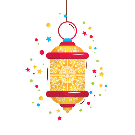 Arabic Lanterns Traditional Islamic Decoration Vector Illustrationのイラスト素材