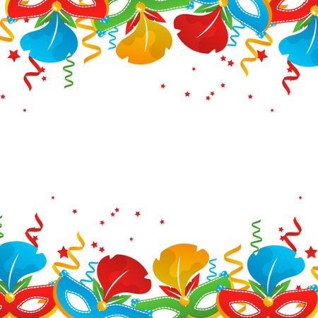 Carnival and Birthday Party Festival Celebration Vector Illustrationのイラスト素材