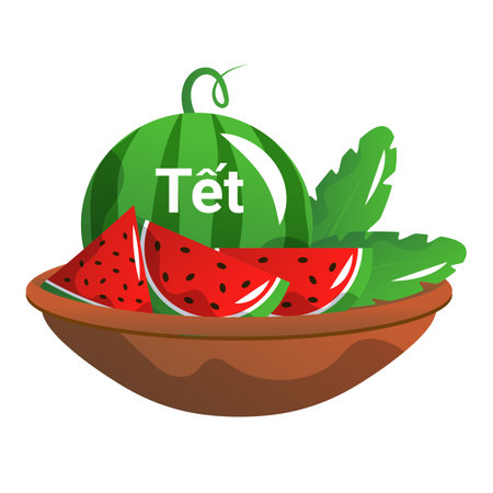 Tet Festival Vietnamese Lunar New Year Vector Illustrationのイラスト素材