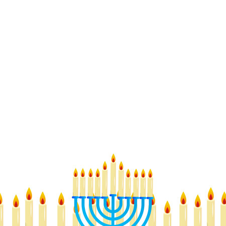 Yom Kippur Jewish Day of Atonement Vector Illustrationのイラスト素材
