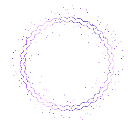 Lilac gradient frame on the white background.のイラスト素材