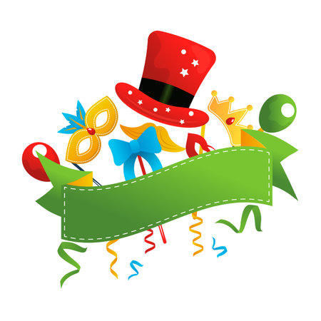 happy purim vector illustration on the white background.のイラスト素材